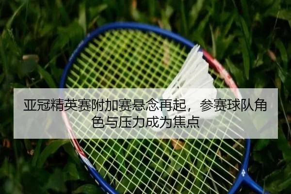 亚冠精英赛附加赛悬念再起，参赛球队角色与压力成为焦点